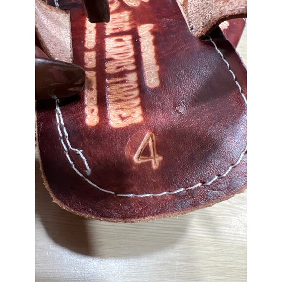 Artesanos Campos Torres Beautifully Handcrafted Woman/Girls Sandals Size 4 - Picture 4 of 7